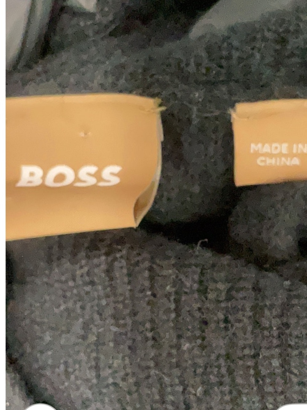 Boss by Hugo Boss XS wool alpaca blend Black Turtleneck midi Knit Sweater Dress - Picture 3 of 10